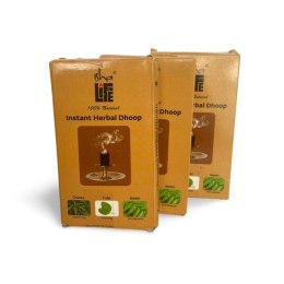 Instant Herbal Dhoop (20 pcs). With Chaste, Tulsi and Neem.