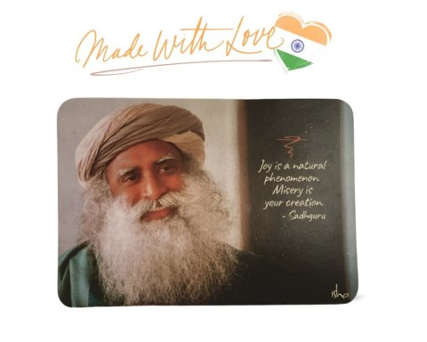 Fridge magnet with Sadhguru ISHA quote