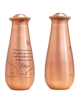 Miedziana butelka z cytatem Sadhguru 700ml Copper