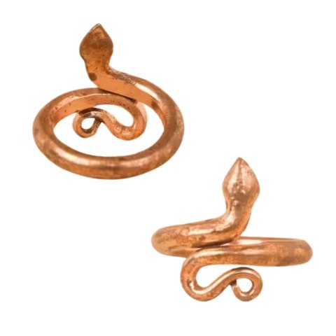 Snake Ring Sarpa Sutra miedź (Rozmiar L)