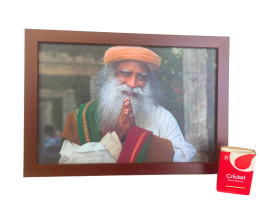 Gerahmtes Foto Sadhguru ISHA 25x17,5