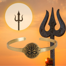 Trishul Kupfer Armband 100% Kupfer (ISHA)