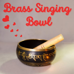 Brass Singing Bowl - Klangschale aus Messing ISHA