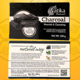 Vatika Dabur Active Charcoal Bar Soap 100g