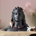 Adiyogi Popiersie - 6 cali (15,2 cm) Statuetka ze stopów metali