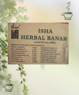 ISHA HERBAL BANAM Herbal Drink Ziołowy Napój dla Zdrowia 100g